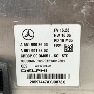 Блок управления двигателя с ключом на Mercedes Sprinter W 907 / W 910 А6519003603 А6519013302