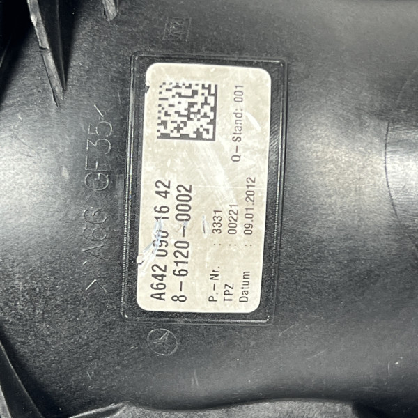Патрубок впускний (ЧАЙКА ЛАСТОЧКА) на Мерседес 3.0 CDI OM 642 V6 A6420901642 - A6420900048