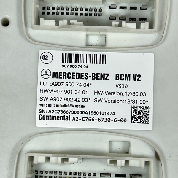 Блок комфорту BCM V2 - модуль SAM САМ на Мерседес Спрінтер W 907 / W 910 А9079007404