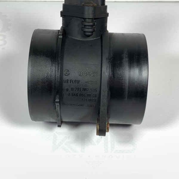 Расходомер воздуха, росходомер ДМРВ на Mercedes C - W203 - W204 E - W211 2.2 2 2.7 3.2 0281002535 A6460940048