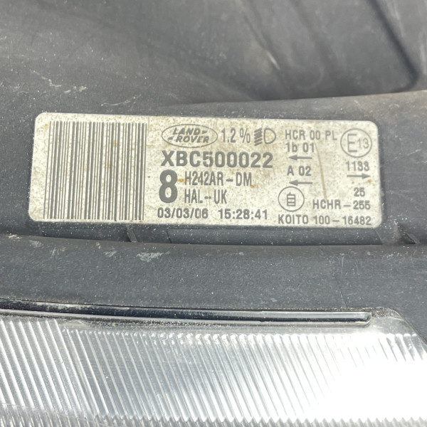 Фара передняя правая Land Rover Discovery 3 XBC500022