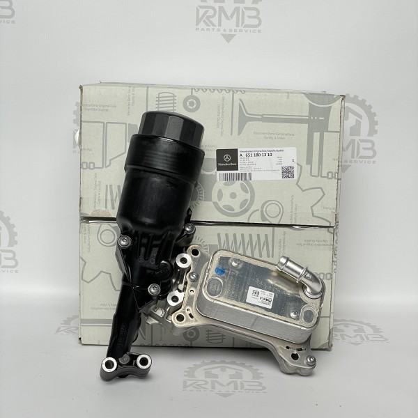 A6511801310 Теплообмінник Корпус масляного фільтра 2.2 OM651 на Мерседес GLE W166 C W204 W205 GLK X204 E W212 W213 S W221 W222 GLC X253