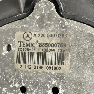 A2205000293 Вентилятор охолодження двигуна на Мерседес S320 S-class W220 3.2 850 Вт A2205002404