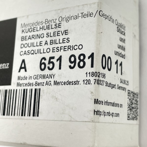 A6519810011 Needle bearing for balance shaft 2.2 OM651 for Mercedes Sprinter  W906 / W907 / Vito W639 W447 / W212 W204