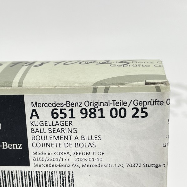 A6519810025 Balance shaft bearing 2.2 OM651  for Mercedes Sprinter W 906 / W 907 / Vito W639 W447 / W212 W204