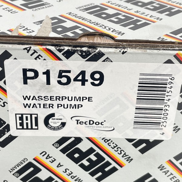 P1549 HEPU 2.2 OM651 coolant pump for Mercedes Sprinter W 906 / W 907 А6512002101 P1549 HEPU 2.2 OM651 coolant pump for Mercedes Sprinter W 906 / W 907 А6512002101