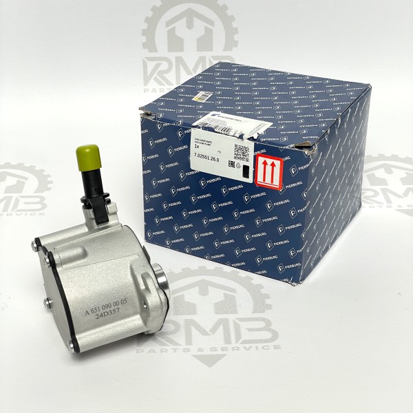 A6510900005 Вакуумный насос Pierburg 7.02551.26.0 для 2.2 CDI OM651 на Mercedes Sprinter W 906 313 316 513 516 / W907 314 315 316