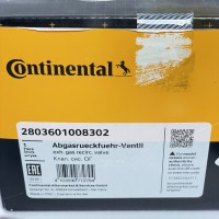 2803601008302 Клапан рециркуляции отработавшихся газов (EGR) Continental 2.2 CDI OM651 на Mercedes Sprinter W 906 / W907 / Vito W639 W447 A65114008600