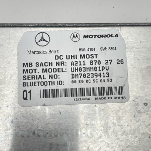 A2118702726 Блок управління телефоном модуль Bluetooth на Мерседес E-Class W211 / S-Class W220 / CLS-Class / C219