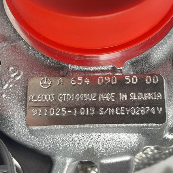 A6540905000 Турбіна Garrett 2.0 CDI OM654 на Мерседес Спрінтер W 907 / W 910