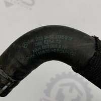 A6462030482 Шланг-патрубок системы охлаждения теплообменника на Mercedes C-Class W203 / E-Class W211 2.2 CDI OM646