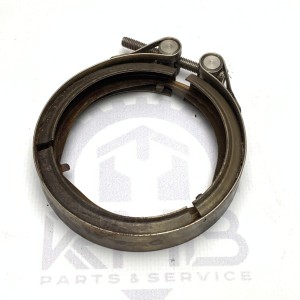2H0253725 Muffler clamp for attaching the exhaust pipe to the turbocharger, catalytic converter, and particulate filter on a VAG Volkswagen Crafter 2.0 TDI
