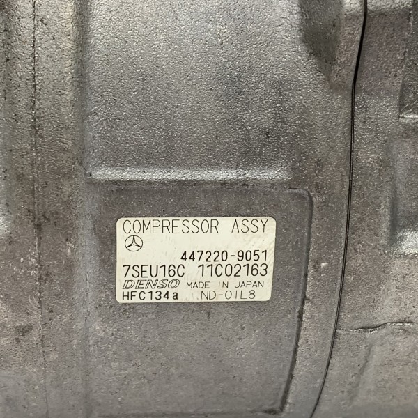 A0012300811 Компресор кондиціонера Denso на Мерседес C-Class W203 / E-Class W211 7SEU16C 2.2 2.7 CDI OM612 647