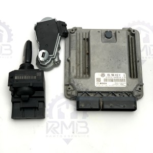 03L906012K Комплект блока управления двигателем ЭБУ + замок зажигания на Volkswagen Crafter 2.0 TDI