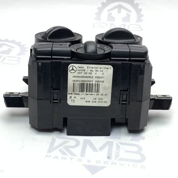 A6394460828 Блок управления печкой, кондиционером и климат-контролем на Mercedes Vito / Viano W 639