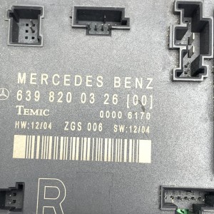A6398200326 Блок управління комфорту дверей правий R на Мерседес Віто / Віано W 639