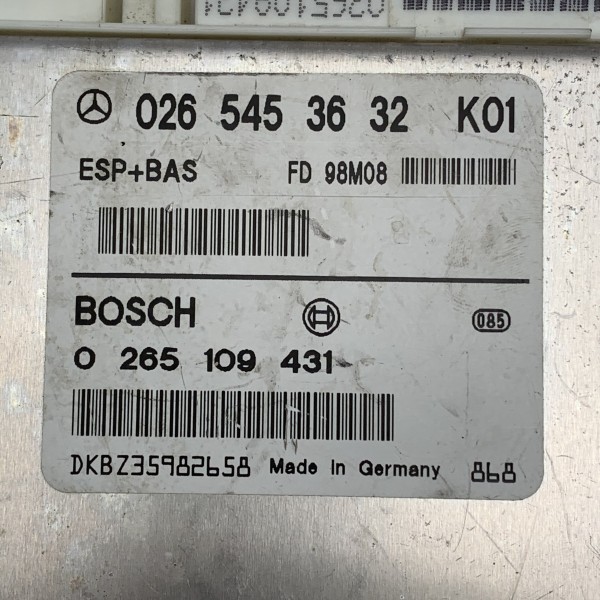 A0265453632 ABS/ESP Control Module for Mercedes A-Class W168 A170 CDI A0265453632 ABS/ESP Control Module for Mercedes A-Class W168 A170 CDI