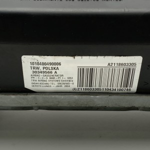 A2118603305 Passenger airbag for Mercedes E-Class W211
