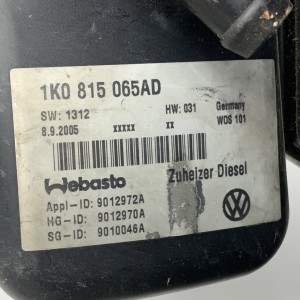 1K0815065AD Автономный обогреватель Webasto — подогреватель Webasto Diesel на Volkswagen Caddy 2K, Touran 1T, Golf 5 1K, 2.0 TDI