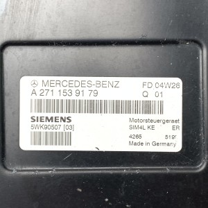 A2711539179 Блок управления двигателем на Mercedes 1.8 Kompressor M271 C W203 / C W204 / CLK W209 / E W211