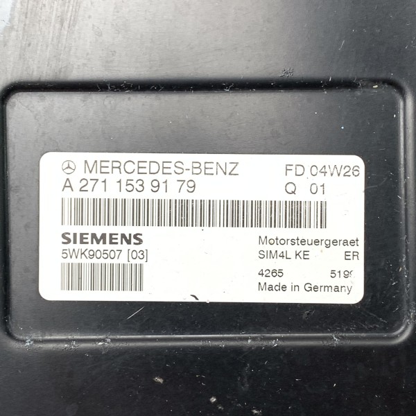 A2711539179 Блок управления двигателем на Mercedes 1.8 Kompressor M271 C W203 / C W204 / CLK W209 / E W211 A2711539179 Блок управления двигателем на Mercedes 1.8 Kompressor M271 C W203 / C W204 / CLK W209 / E W211
