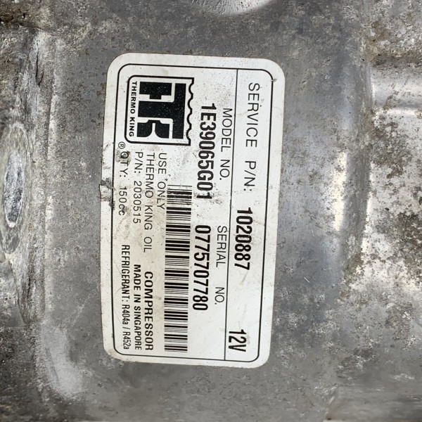 1E39065G01 Компресор холодильної установки Thermo King 12V 1E39065G01 Компресор холодильної установки Thermo King 12V