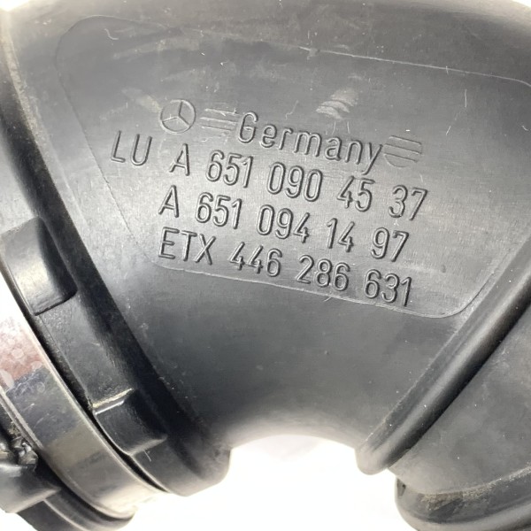 A6510904537 Патрубок воздушного фильтра на Mercedes 2.1 CDI OM651 C W204 / E W212 / GLK X204 / ML W166 /GLE W166 A6510904537 Патрубок воздушного фильтра на Mercedes 2.1 CDI OM651 C W204 / E W212 / GLK X204 / ML W166 /GLE W166