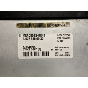 Блок управления двигателя на Mercedes CLK W208 SLK 2.3 A0275456932