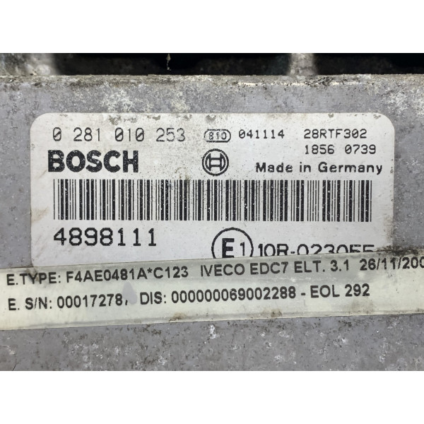 Блок керування двигуна Iveco EuroCargo 2 5.9DCI 0281010253 BOSCH (2000-2008)