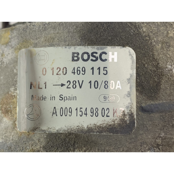 Генератор BOSCH на Мерседес Атего, Варио, Аксор, 4.3 OМ 904 LA А0091549802 0120469115 (1998-2013)