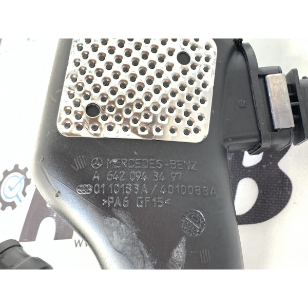 Патрубок впускной (бабочка ласточка) на Мерседес R320 GL350 3.0 CDI ОМ642 А6420903497