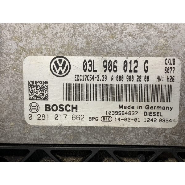 Блок керування двигуном ЄБУ Фольксваген Крафтер 2.0 120 кВт 03L906012G BOSCH 0281017662