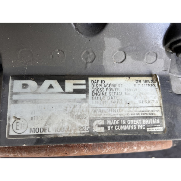 Двигатель 6.7 л. на DAF LF / CF PACCAR GR 165 S2 220KC EURO 5