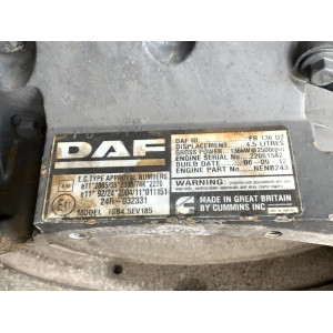 Двигатель мотор двигун DAF LF 45 ЛФ 55 4.5 л PACCAR FR 136 U2 EURO 5 (2006 — 2013)